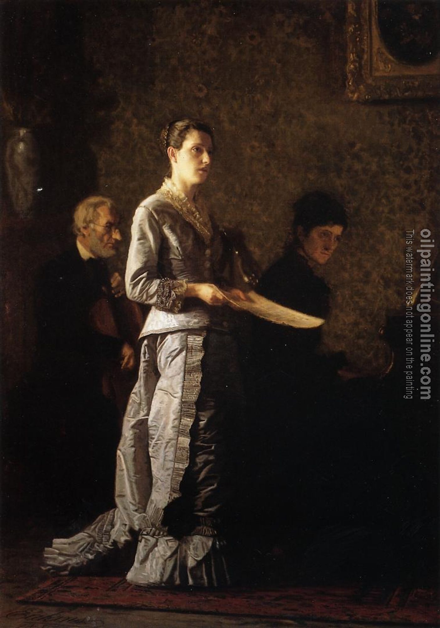 Eakins, Thomas - Singing a Pathetic Song